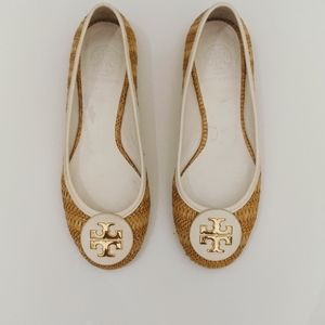 Women's Tory Burch Raffia Flats
